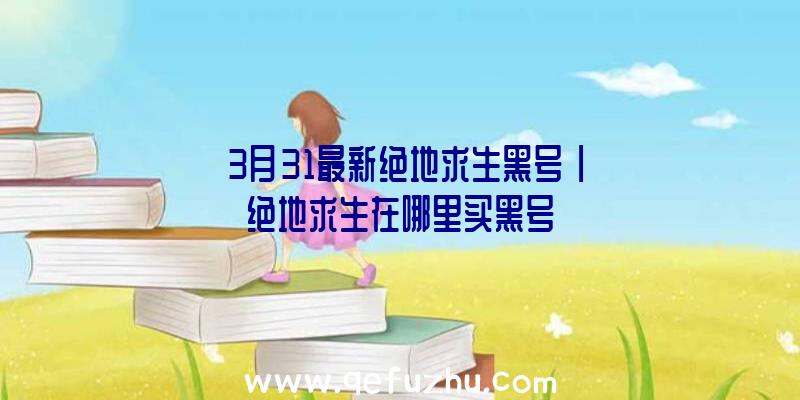 「3月31最新绝地求生黑号」|绝地求生在哪里买黑号